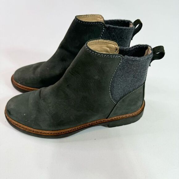 Clarks Boots Womens 10 Dark Gray Combi Solid Slip-On Round Toe Trace Fall Ankle - Picture 4 of 10